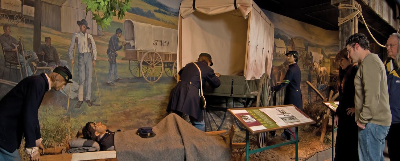 Visitors learn about revolutionary changes in Civil War evacuation at the National Museum of Civil War Medicine