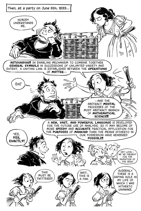 Sydney Padua Cartoon of Ada Lovelace's Origin Story