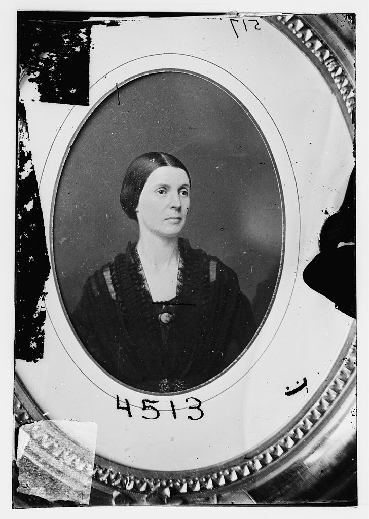 In Washington, Confederate spy Rose O’Neal Greenhow often sewed secret messages into her petticoats, corset and underclothes to keep them from being discovered. Courtesy of the Library of Congress.