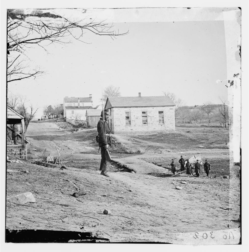Church in Centerville used as a hospital after Blackburn's Ford. Courtesy of the Library of Congress