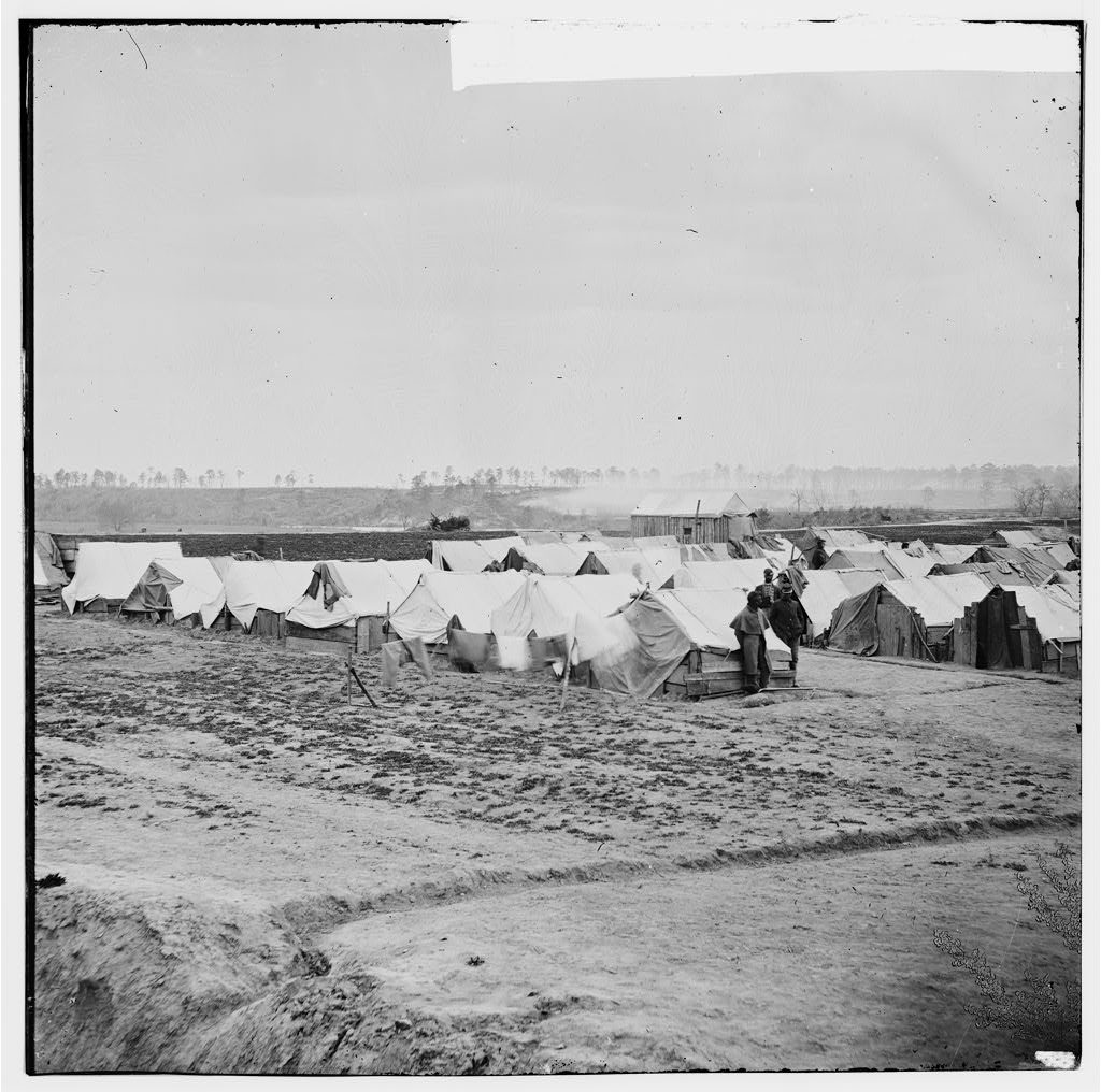 Federal camp Courtesy of the Library of Congress